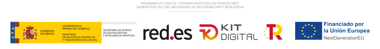 Programa Kit Digital cofinanciado por los fondos Next Generation (EU) del mecanismo de recuperación y resiliencia