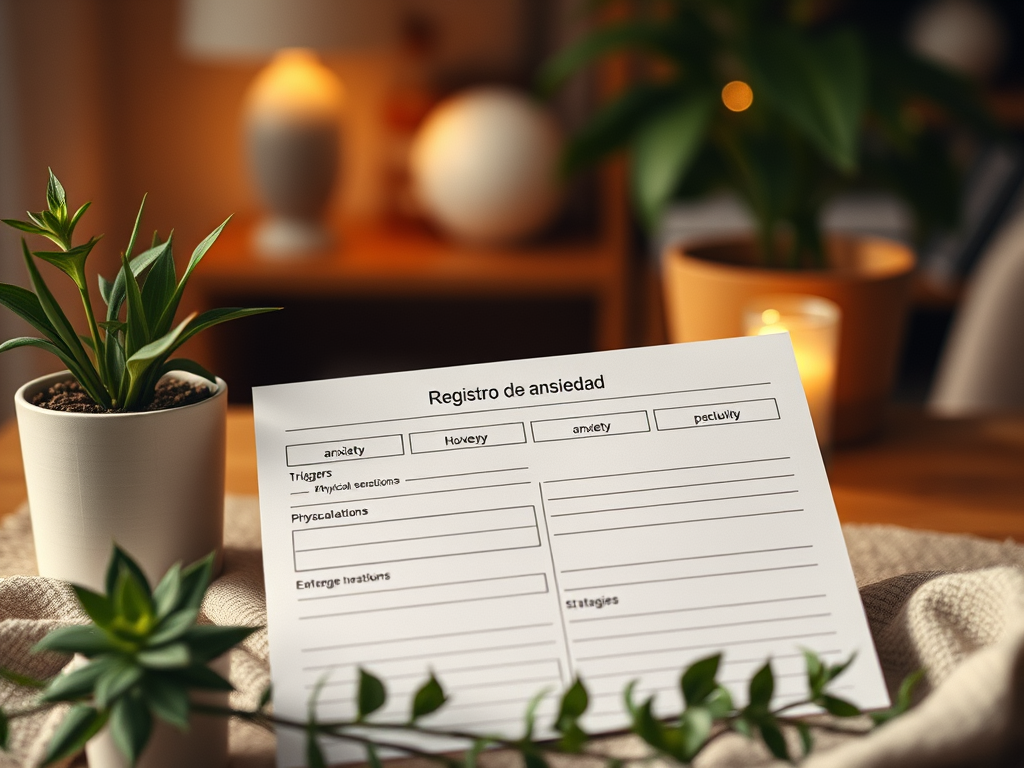 Registro de ansiedad: hoja práctica para entender tus picos de nervios